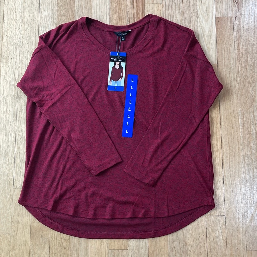 Well Worn V-neck blouse.
